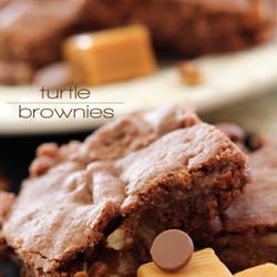Turtle Brownies - Chef In Training