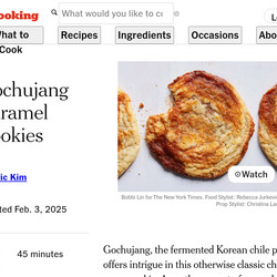 Gochujang Caramel Cookies