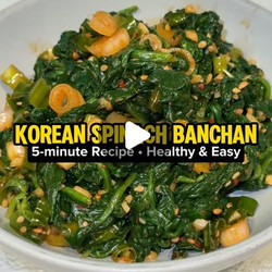 Korean Spinach Banchan