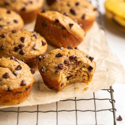 Chocolate Chip Banana Pancake Mix Muffins