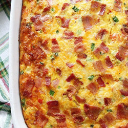 Bacon, Potato, And Egg Casserole