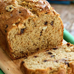 One Bowl Vegan Banana Apple Bread