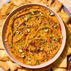 Creamy, Nutty Za’atar Roasted Carrot Dip