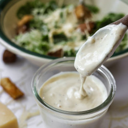 Homemade Caesar Dressing No Anchovies