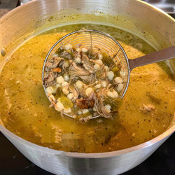 Pozole Verde De Pollo (green Mexican Hominy And Chicken Soup)