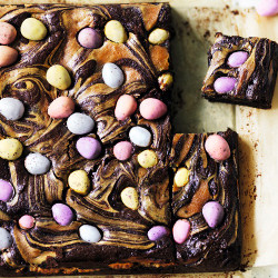 Swirled Easter Brownies