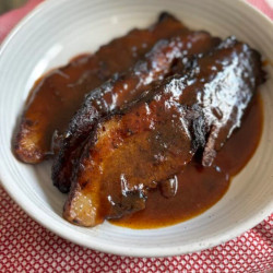 Baked Beef Brisket with Onion Gravy