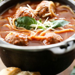 Spaghetti And Meatball Soup - Chef In Training