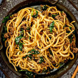 15-minute Pork Noodle Stir-fry