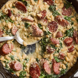 White Bean And Sausage Skillet