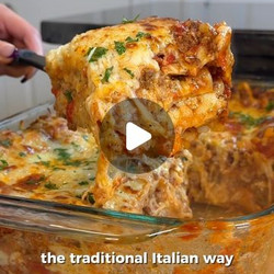 Lasagna With Bolognese And Bechamel Sauce