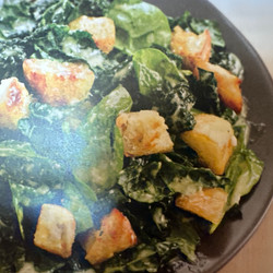 Kale Caesar salad