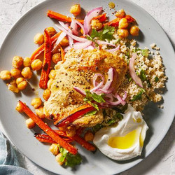 Broiled Yogurt-marinated Chicken And Chickpeas