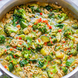 Ground Chicken Green Thai Curry