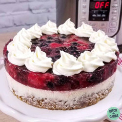 Instant Pot Low-carb Berry Cheesecake Recipe