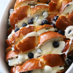 Blueberry Mascarpone French Toast Bake