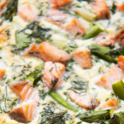 Quiche Met Zalm En Groene Asperges