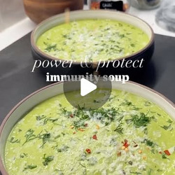 High-protein Broccoli Feta Soup