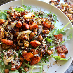 Roasted Cabbage + Sweet Potato Salad