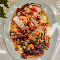 Grilled Swordfish With Tomatoes