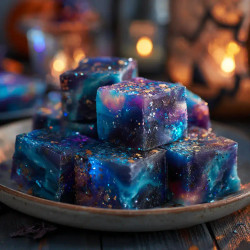 Halloween Midnight Galaxy Fudge
