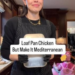 Loaf Pan Chicken… But Make It Mediterranean 🤌🏼