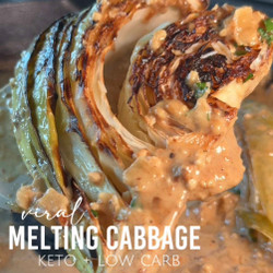 Viral Garlic Parmesan Melting Cabbage