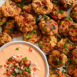 Spicy Bacon Crab Cakes