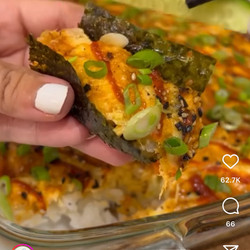 Salmon Sushi Bake