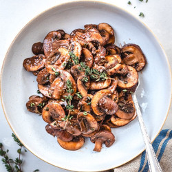 Healthy Balsamic Mushrooms