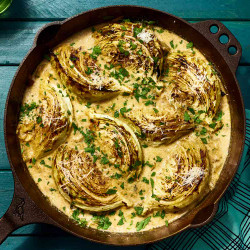 Garlic-parmesan Melting Cabbage Is So Tender, You Can Cut It With A Spoon