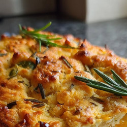 Savory Cheddar Jalapeño Rosemary Loaf
