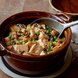 Chicken &amp; Soft Tofu Casserole - 鸡粒豆腐煲