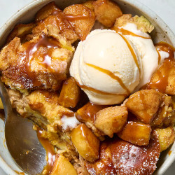 Easy Apple Bread Pudding