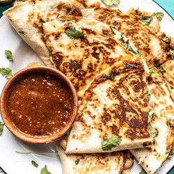 Creamy White Bean And Spinach Quesadillas