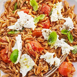 Toasted Orzo With Cherry Tomatoes