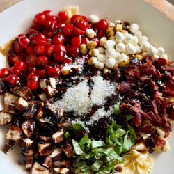 Bruschetta Chicken Pasta Salad