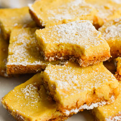 Healthy Lemon Bars With Graham Cracker Crust