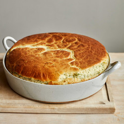 Mary Berry’s Bacon And Mushroom Cheese Soufflé