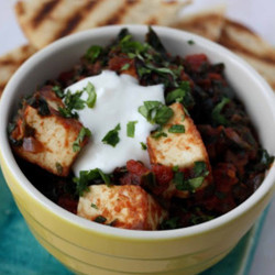 Paneer w/ Tomatoes &amp; Spinach