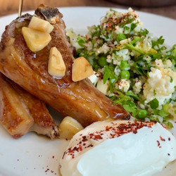 Lamb Chops with Clever Feta Salad