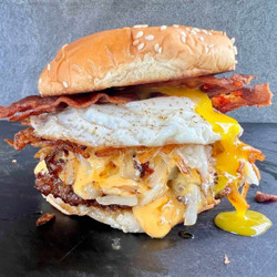 The Ultimate Breakfast Burger On The Griddle