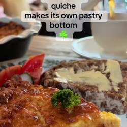 Cheese, Onion &amp; Bacon Impossible Quiche