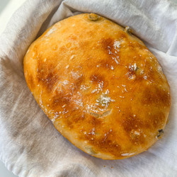 No Knead Olive Bread