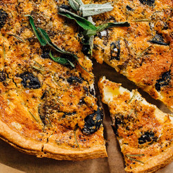 Quiche With Rosemary And Mushrooms