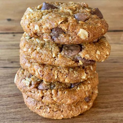 Anzac Biscuits With Chocolate Buttons
