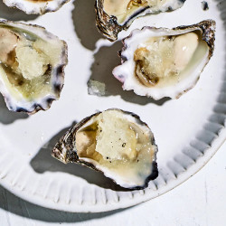 Bennelong’s Oysters With Lemon-pepper Granita