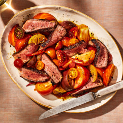 Steak With Preserved-lemon-marinated Tomatoes