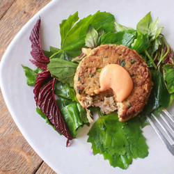 Lions Mane Or Hericium Mushroom Crabcakes