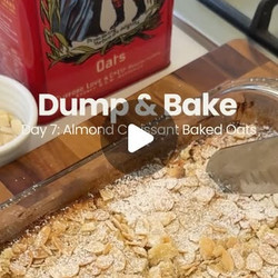 Almond Croissant Baked Oats
